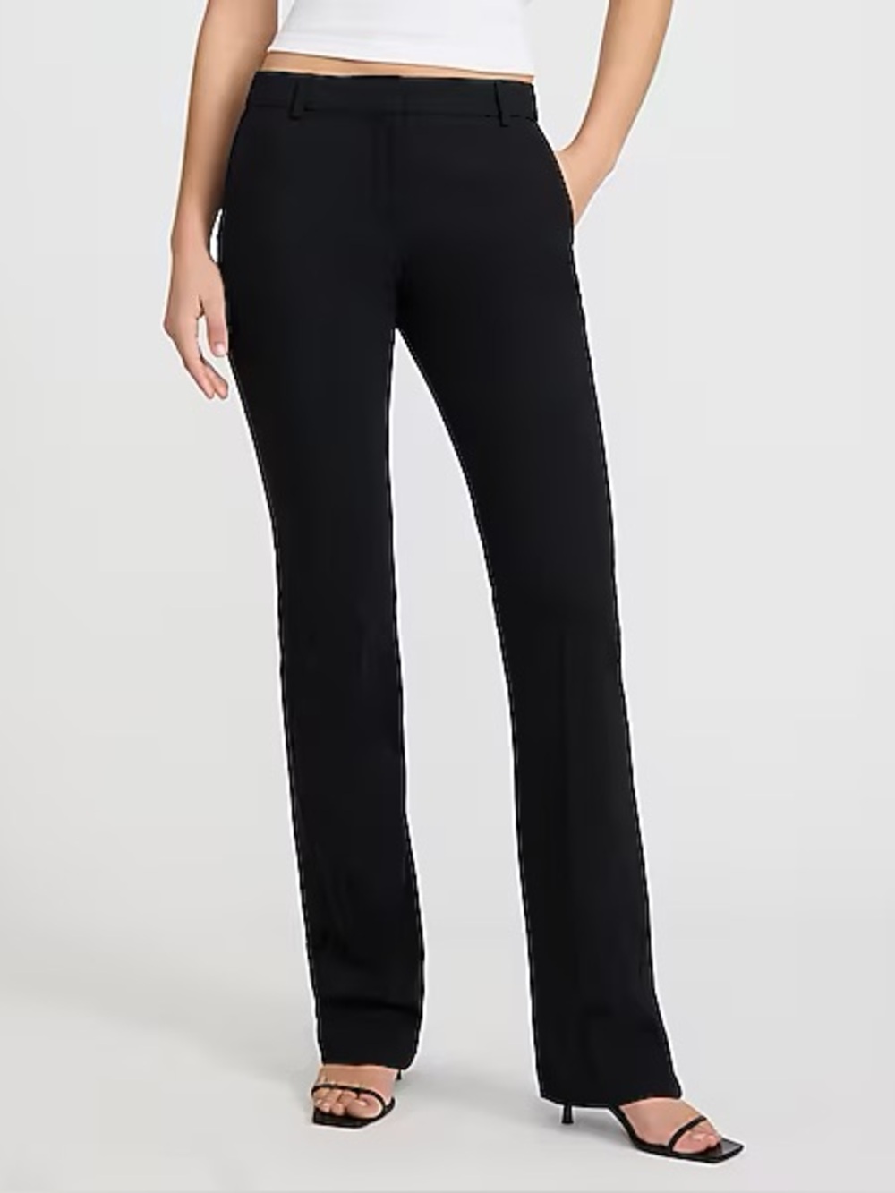 Express Editor Stretch Cotton Mid Rise Bootcut Pant